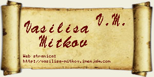 Vasilisa Mitkov vizit kartica